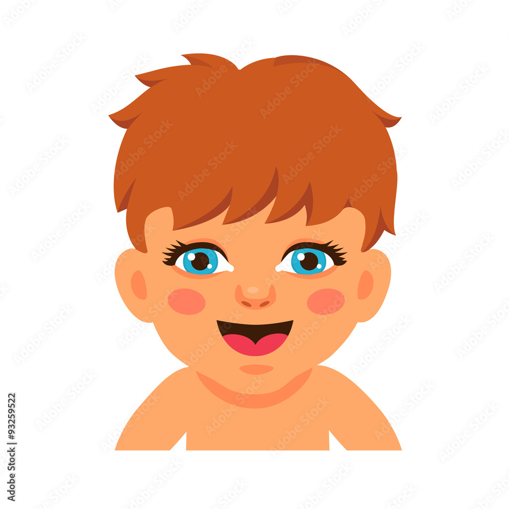 Newborn baby face smiling and watching Newborn baby face smiling and watching
