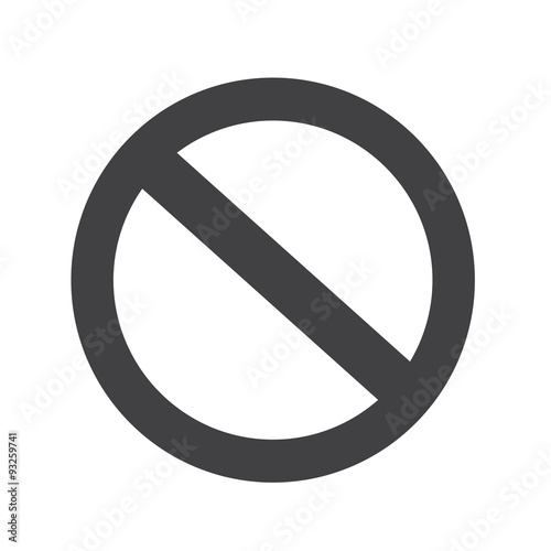 blank ban Symbol icon