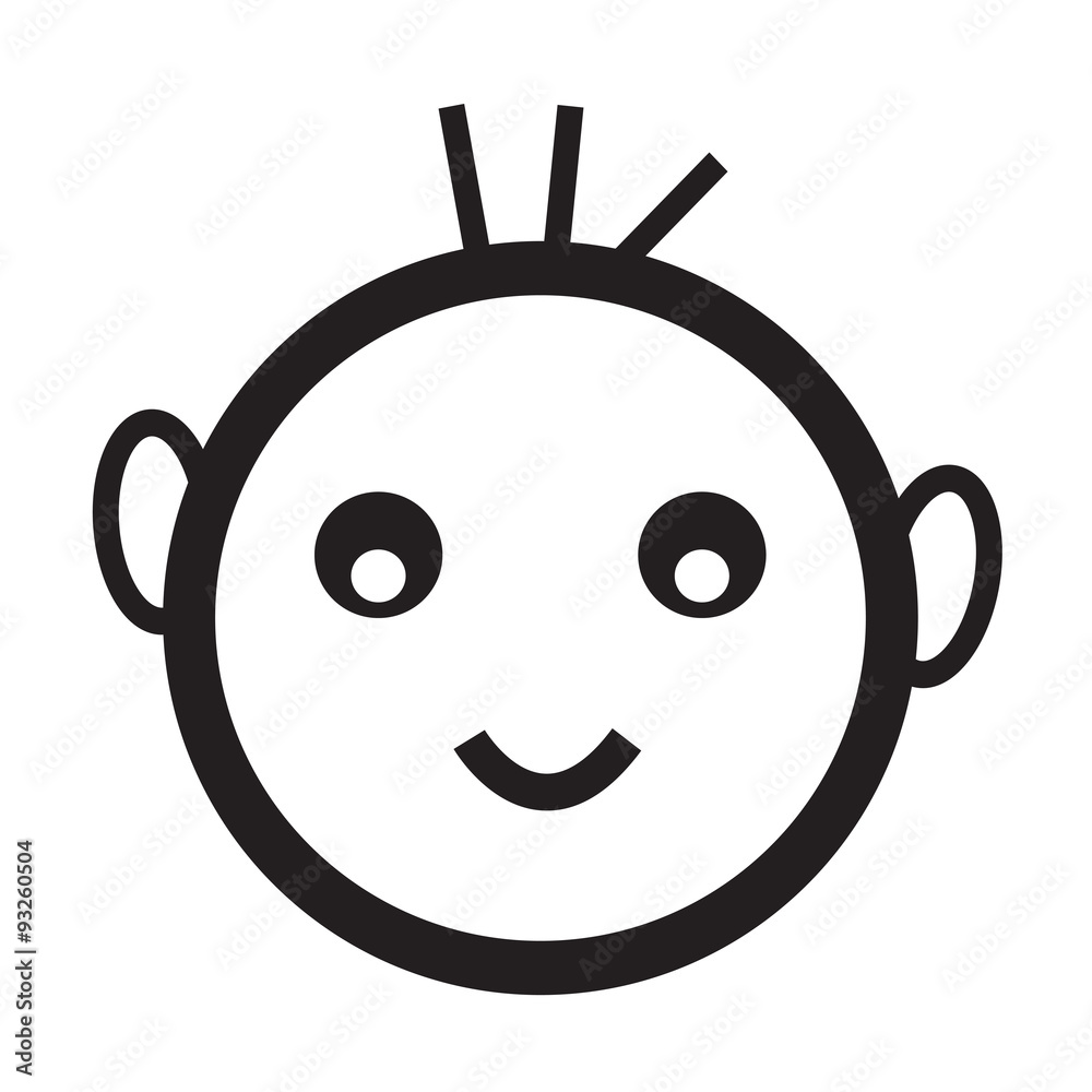 Obraz premium happy kid icon