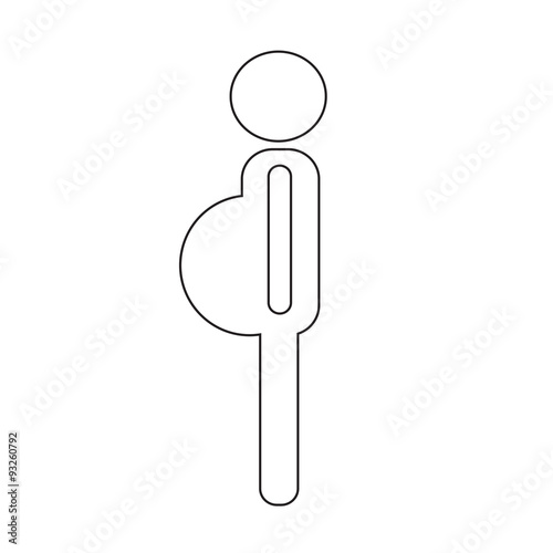 Pregnancy woman icon