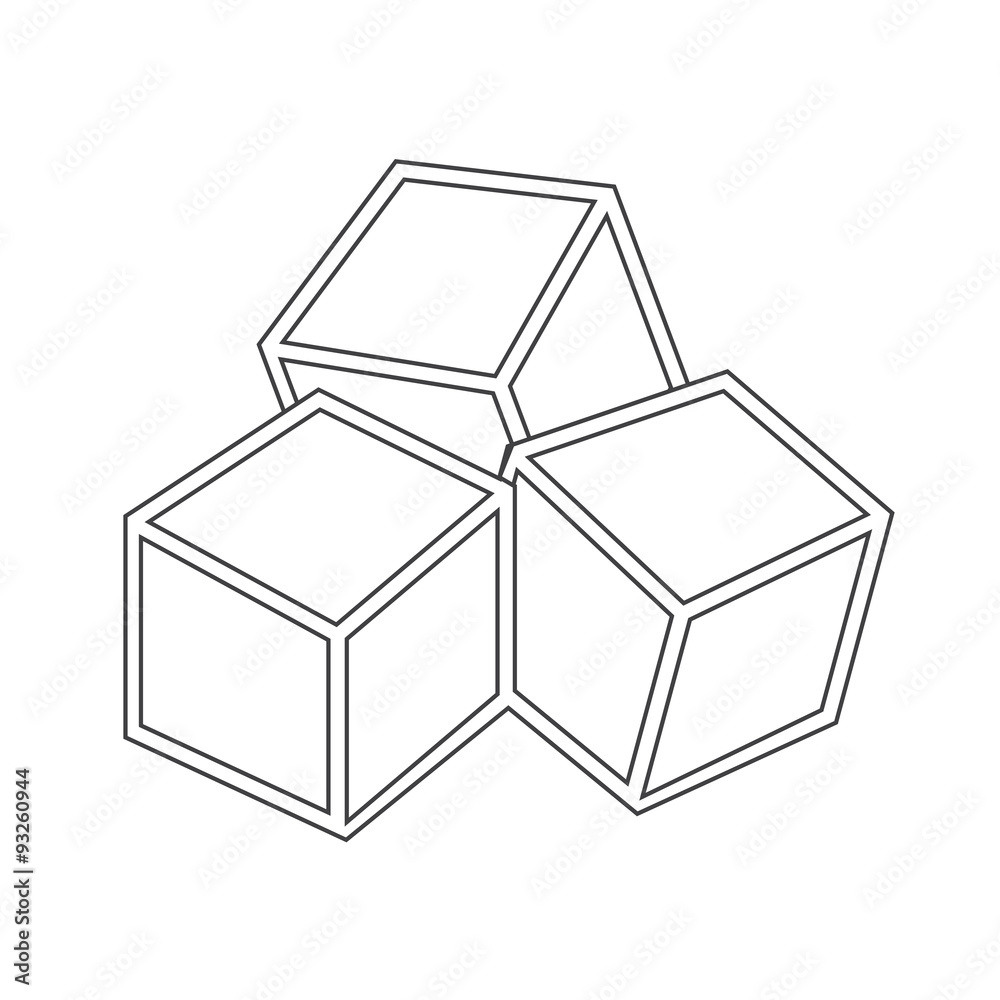 Sugar cubes icon Sugar cubes icon