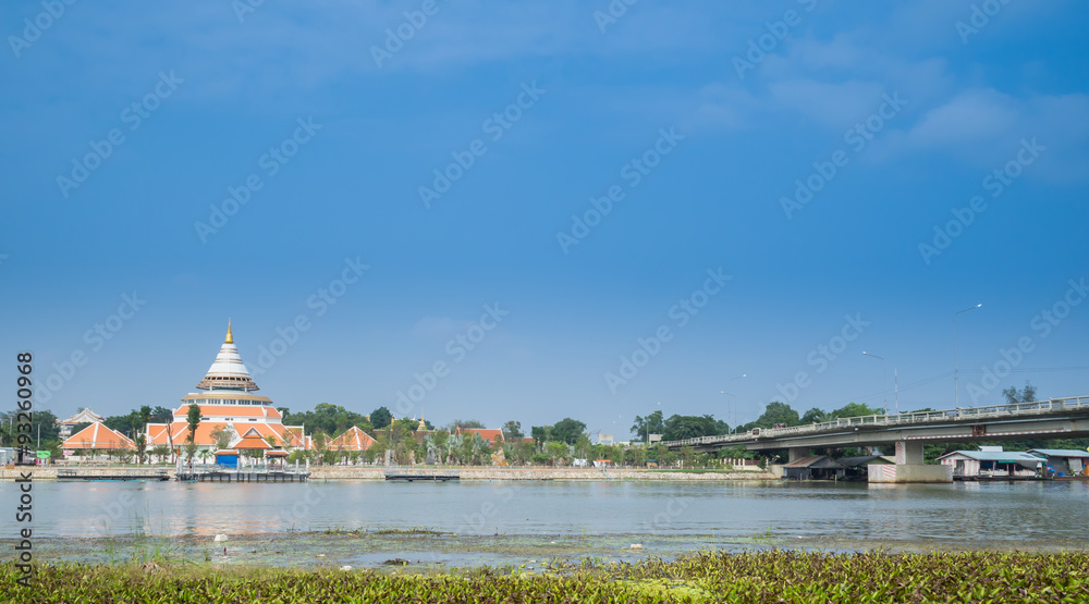 Fototapeta premium public temple Wat Thewa Sangkharam, Kanchanaburi Thailand