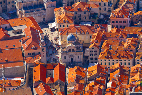 Dubrovnik, Croatia, top view.