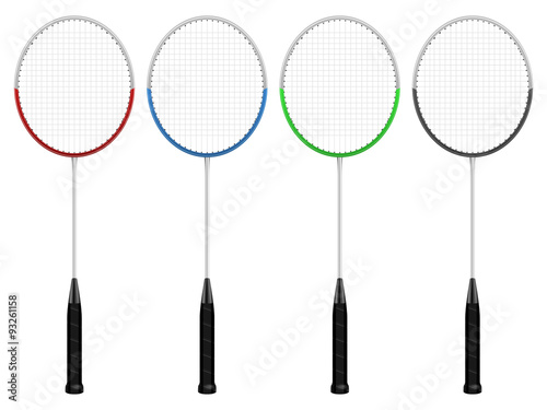 Badminton rackets set