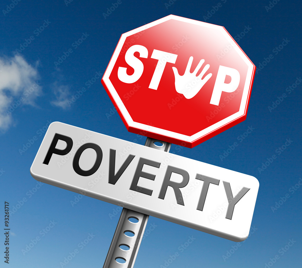 stop poverty Stock Illustration | Adobe Stock