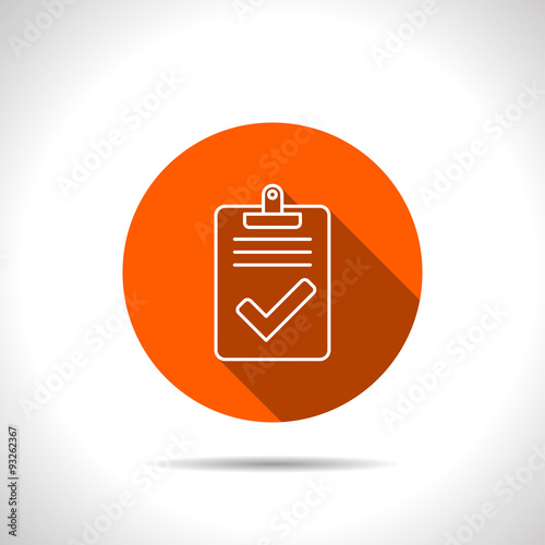 Quality control related vector icon. Pass