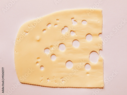 Retro looking Emmentaler cheese
