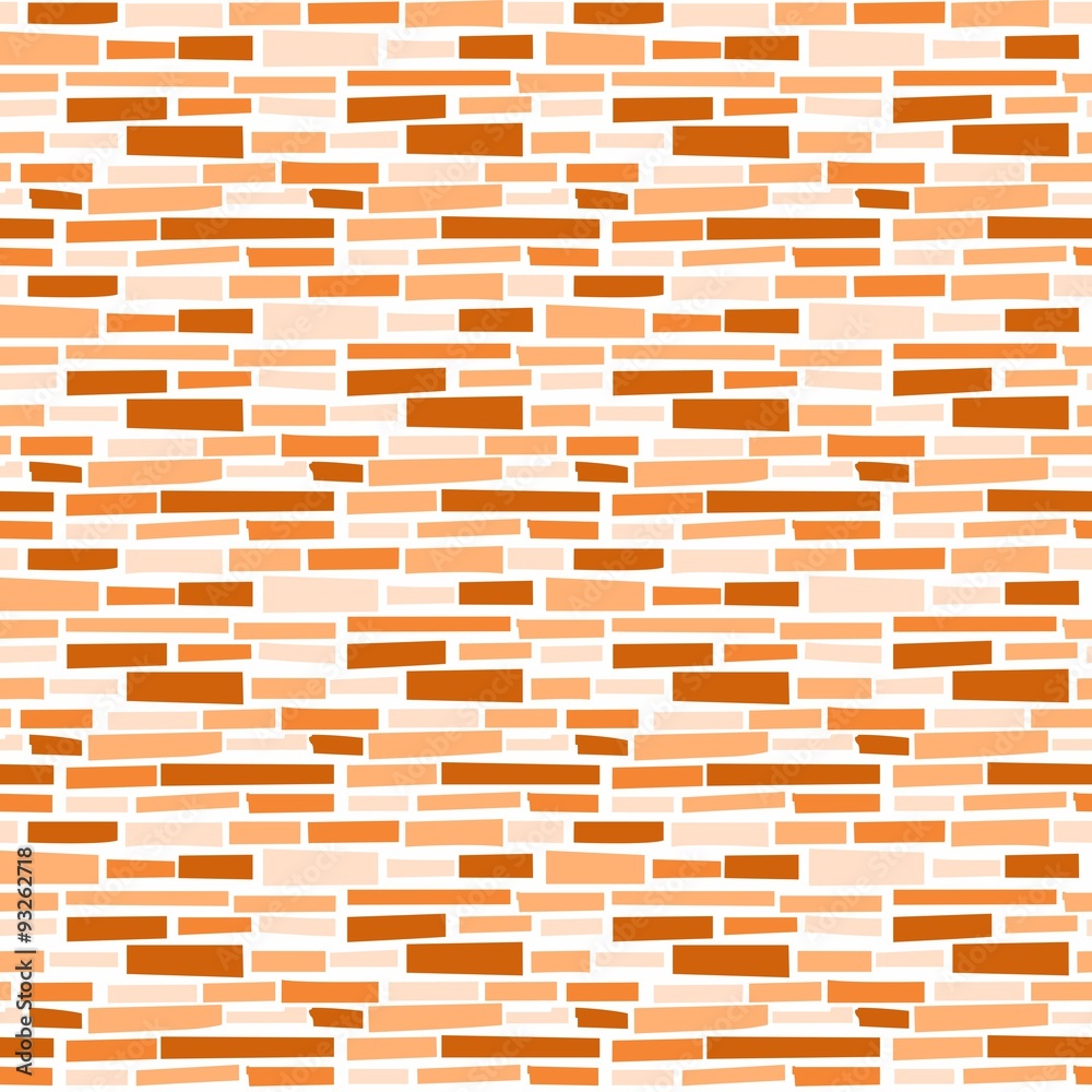Cool Orange Bricks Seamless Pattern