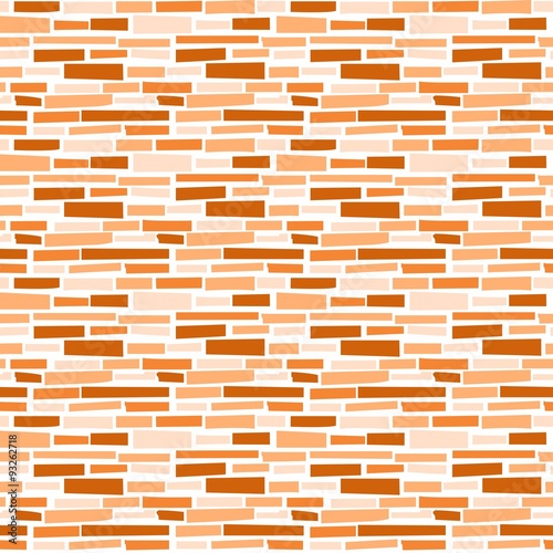 Cool Orange Bricks Seamless Pattern