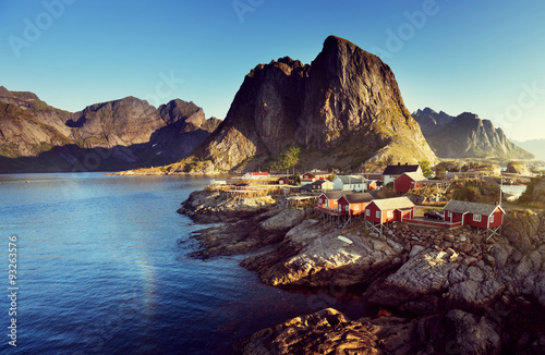 Fishing hut  in the Hamnoy - Reine, Lofoten islands, Norway © Iakov Kalinin