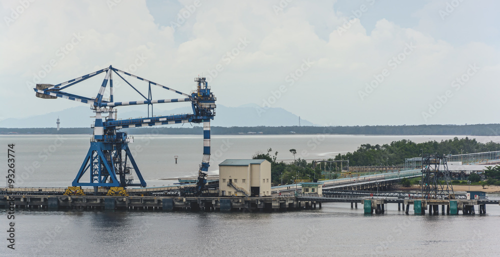 Obraz premium Special continuous ship coal unloader