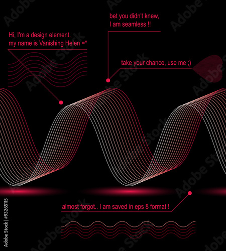 Elegant flowing lines vecto...