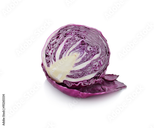 cabbage isolated photography on a white background