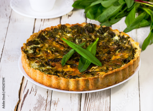pie  with a ramson