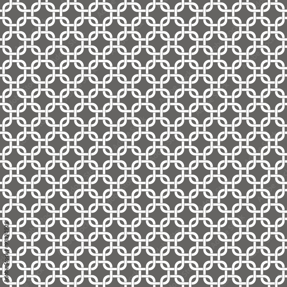 Grey Square Chains Seamless Pattern