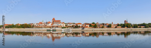Panorama of Torun Old City, Poland