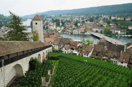 View from the famous Munot fortifiction. Schaffhausen, Switzerland. photo