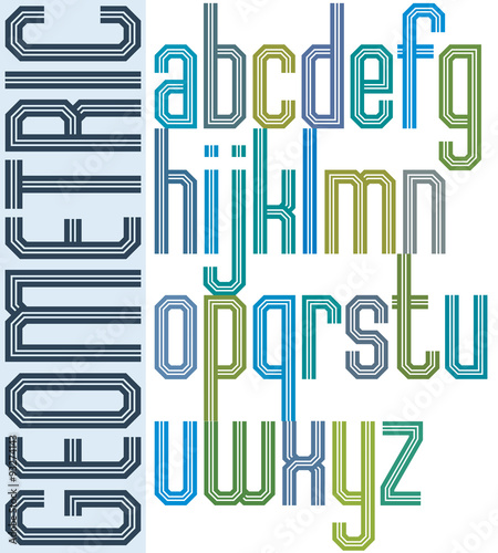 Retro colorful font with tr...
