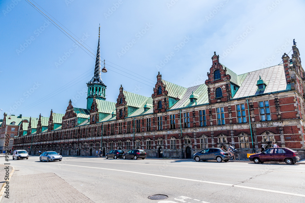 Former stock exchange building  in Copenhagen, Denmark