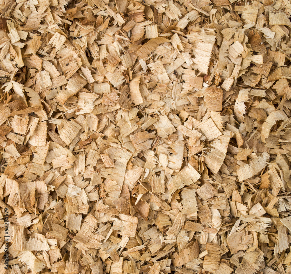 Heap of wooden sawdust closeup Heap of wooden sawdust closeup