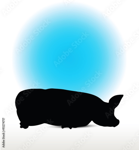pig silhouette
