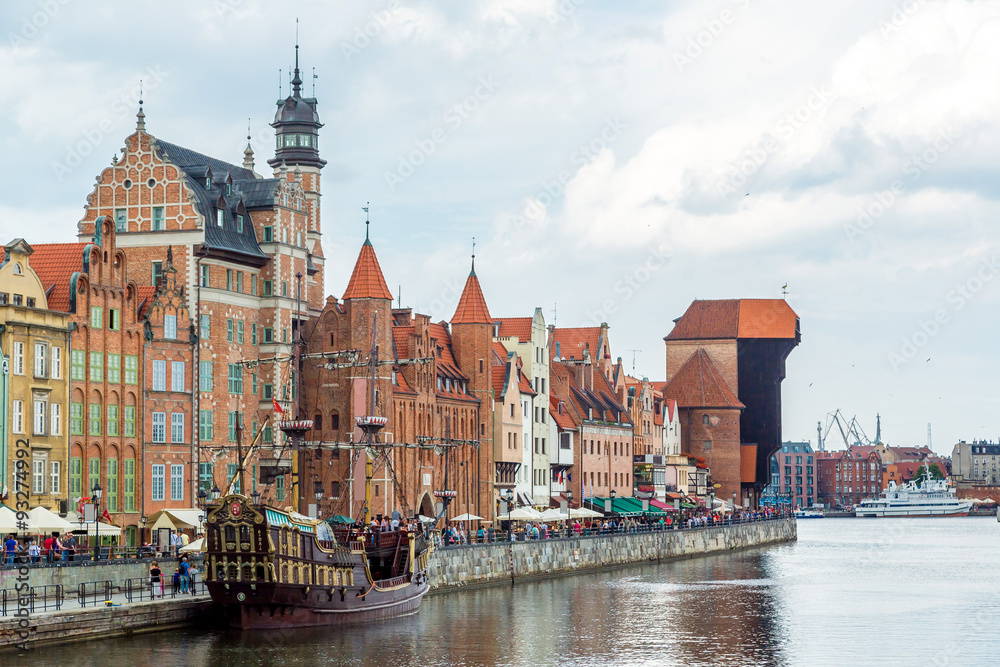 Fototapeta premium Gród nad Wisłą w Gdańsku.