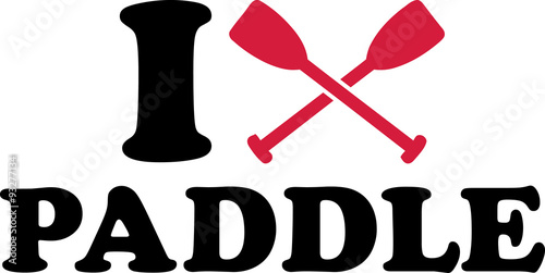 I love paddle with crossed paddles