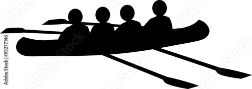 Coxed four Rowing