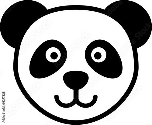 Fototapeta Naklejka Na Ścianę i Meble -  Panda head cartoon
