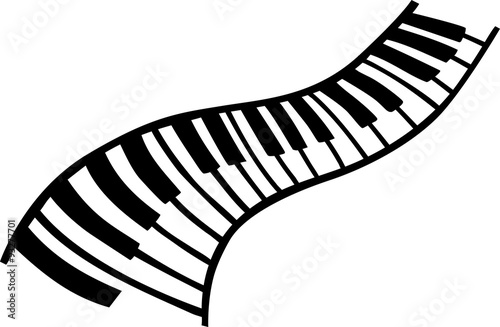 Flying piano keys