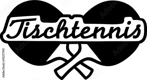 Table Tennis rackets with german word