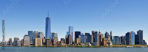 New York panorama - Upper west side, Downtown, Chelsea, Soho, Tribeca, Nolita, Battery Park, Financial District, Hudson river