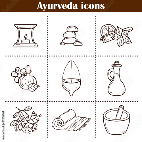 Ayurvedic icons