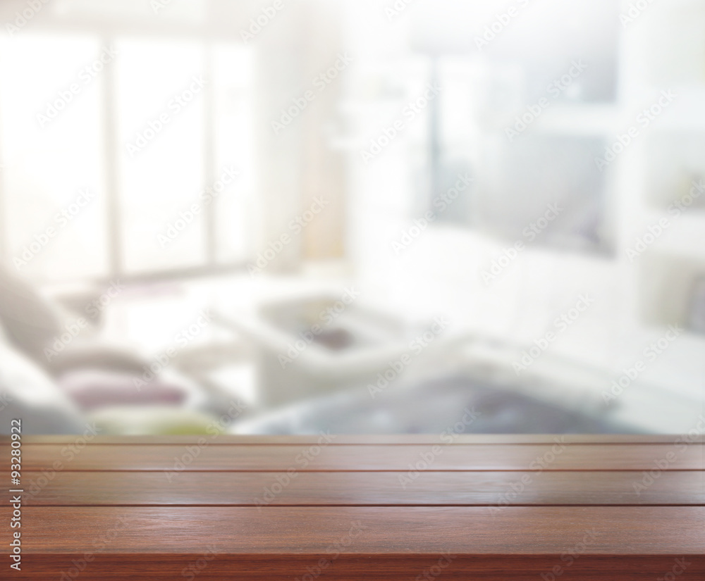 Table Top And Blur Interior of Background Table Top And Blur Interior of Background