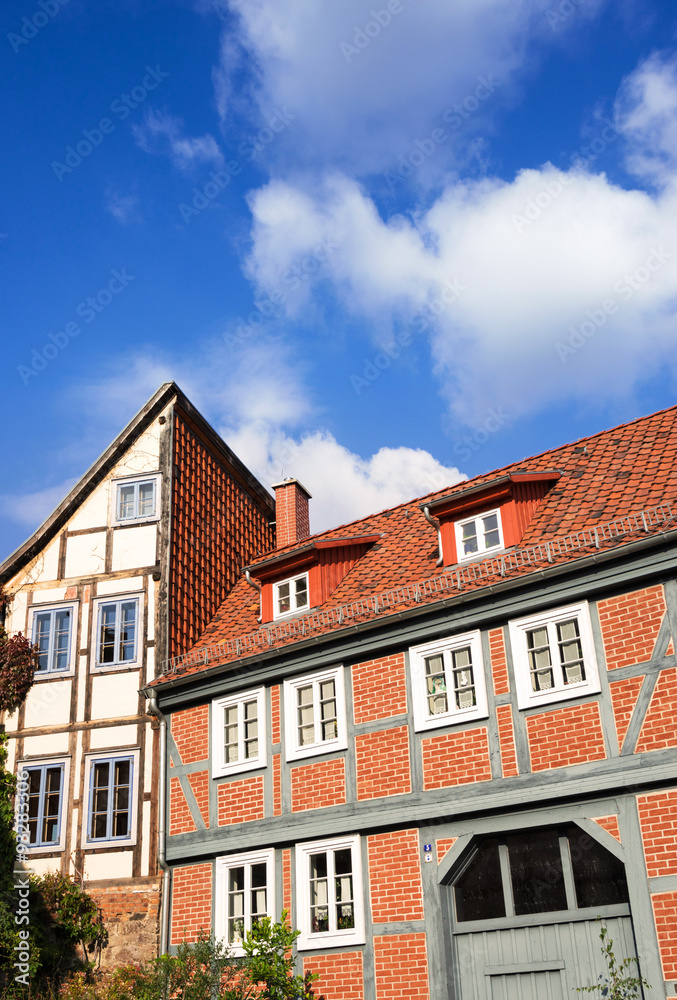 Alte deutsche Häuser in Quedlinburg