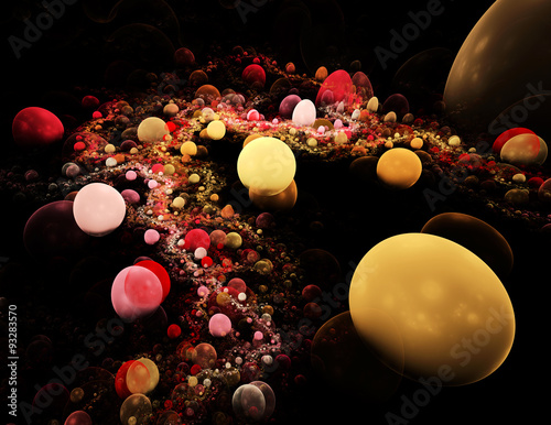 abstract fractal background for creative design