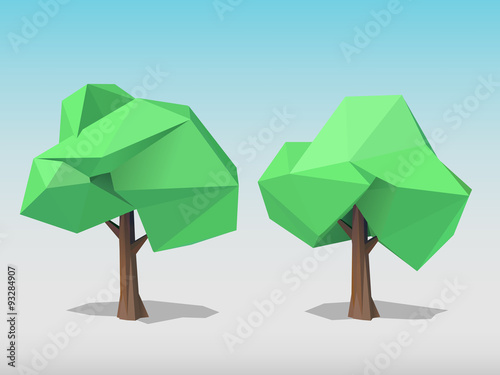 Two polygonal trees