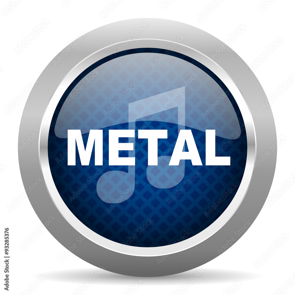 metal music blue circle glossy web icon on white background, round button for internet and mobile app metal music blue circle glossy web icon on white background, round button for internet and mobile app