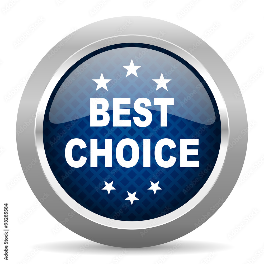 best choice blue circle glossy web icon on white background, round button for internet and mobile app best choice blue circle glossy web icon on white background, round button for internet and mobile app