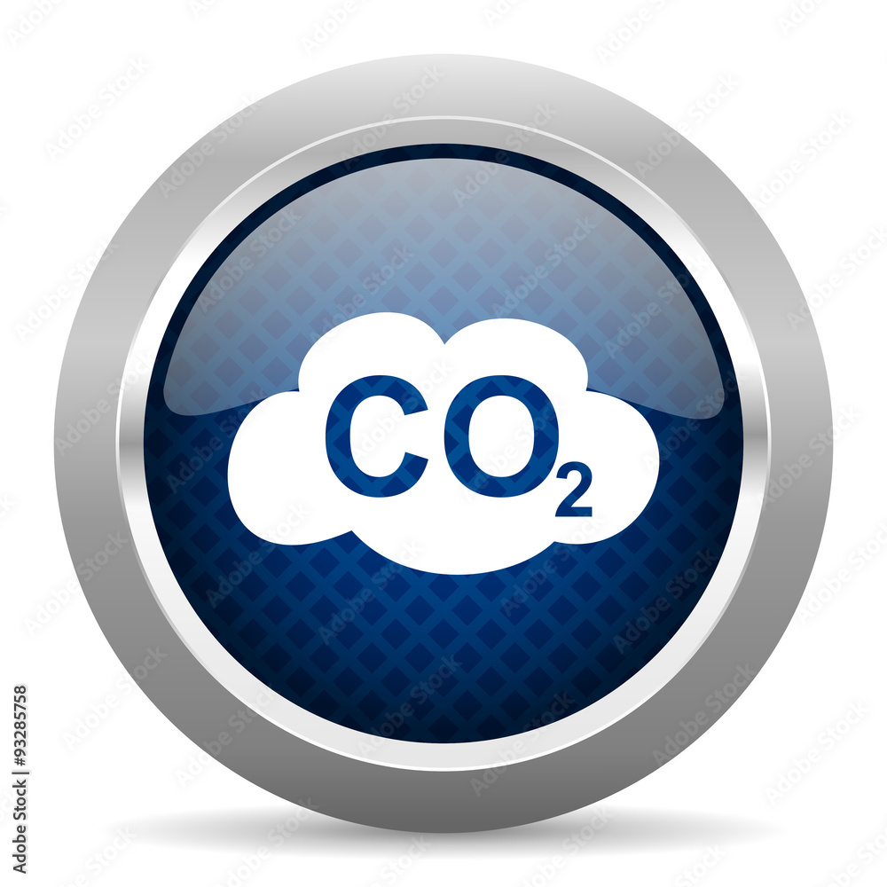 carbon dioxide blue circle glossy web icon on white background, round button for internet and mobile app carbon dioxide blue circle glossy web icon on white background, round button for internet and mobile app