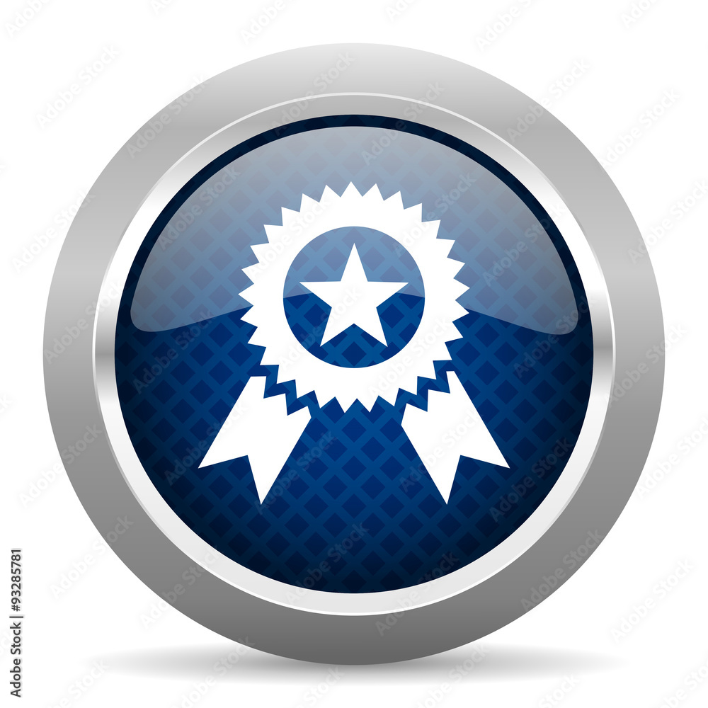 award blue circle glossy web icon on white background, round button for internet and mobile app award blue circle glossy web icon on white background, round button for internet and mobile app