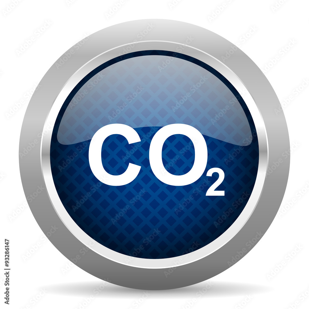 carbon dioxide blue circle glossy web icon on white background, round button for internet and mobile app carbon dioxide blue circle glossy web icon on white background, round button for internet and mobile app