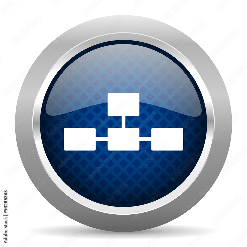 database blue circle glossy web icon on white background, round button for internet and mobile app database blue circle glossy web icon on white background, round button for internet and mobile app