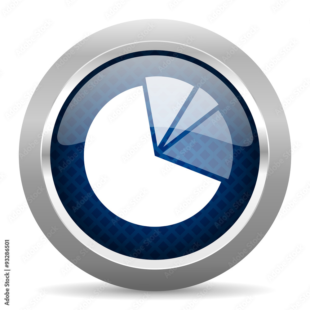diagram blue circle glossy web icon on white background, round button for internet and mobile app diagram blue circle glossy web icon on white background, round button for internet and mobile app