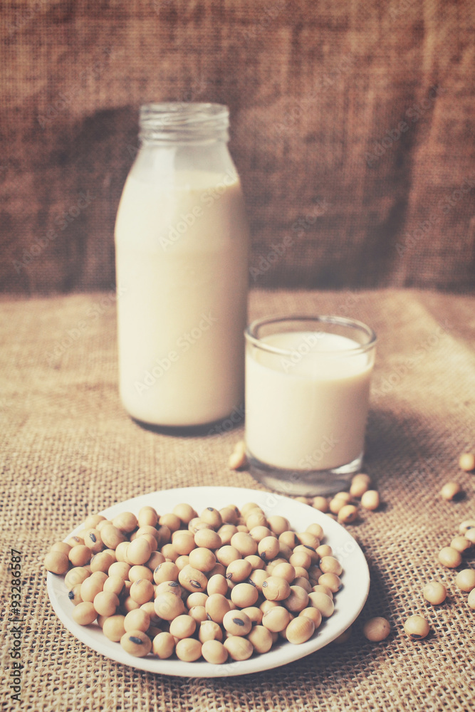 Soy milk with beans Soy milk with beans