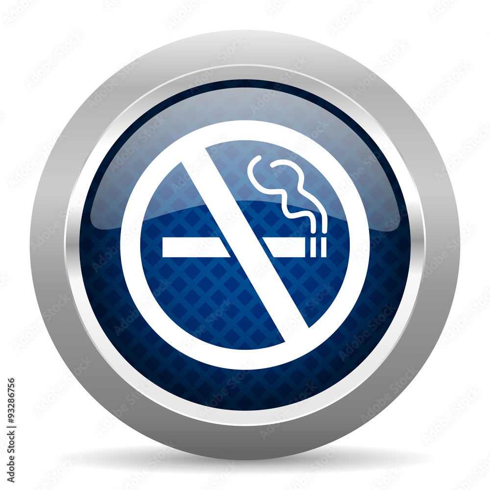 no smoking blue circle glossy web icon on white background, round button for internet and mobile app no smoking blue circle glossy web icon on white background, round button for internet and mobile app
