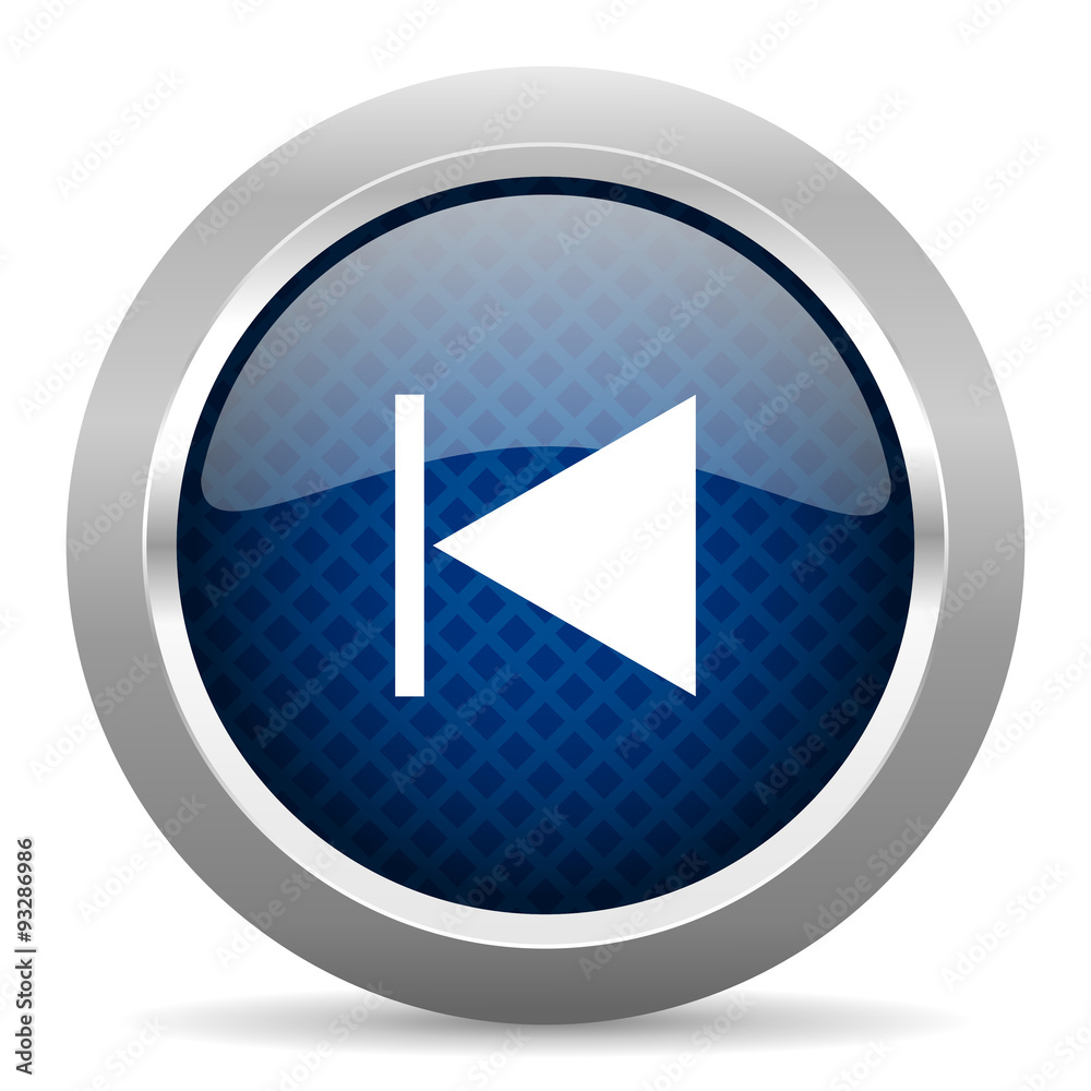 prev blue circle glossy web icon on white background, round button for internet and mobile app prev blue circle glossy web icon on white background, round button for internet and mobile app