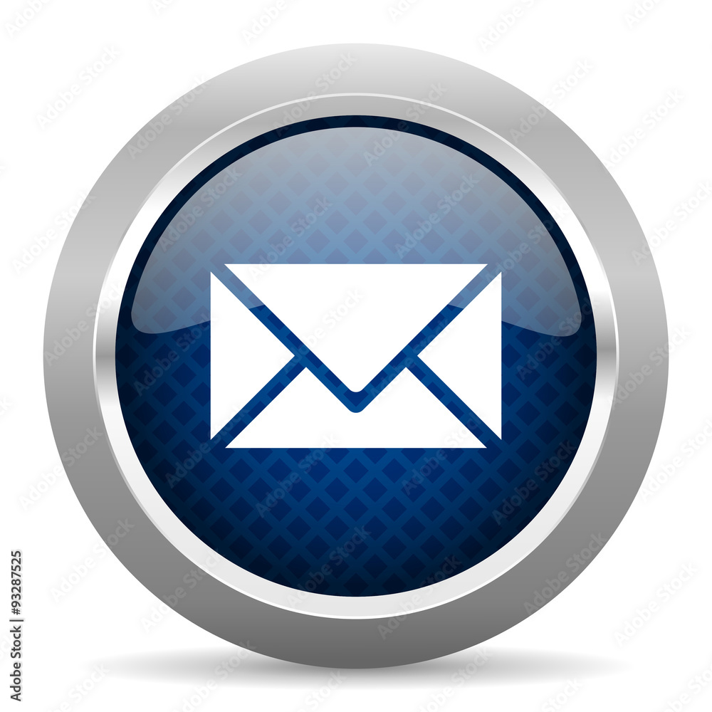 email blue circle glossy web icon on white background, round button for internet and mobile app email blue circle glossy web icon on white background, round button for internet and mobile app