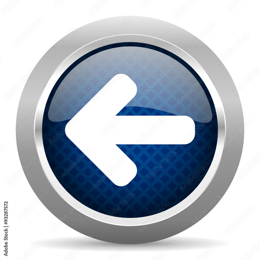 left arrow blue circle glossy web icon on white background, round button for internet and mobile app left arrow blue circle glossy web icon on white background, round button for internet and mobile app