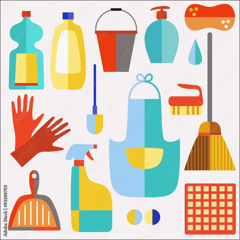 Cleaning Icons Set Cleaning Icons Set
